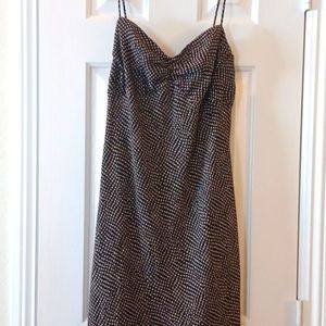 VTG Brown Spaghetti Strap Dress sz 12